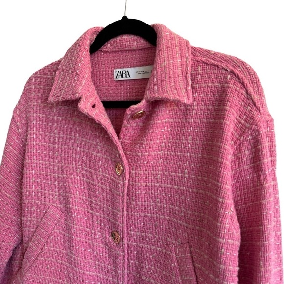 Zara Textured Sequin Overshirt, Size M - Picture 7 of 15